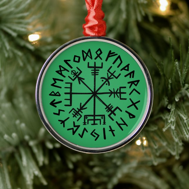 Ornamento De Metal Vegvisir Metal Ornament (Árvore)