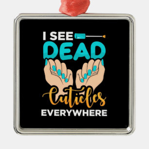 Ornamento De Metal Vejo Círculos Em Todo Lugar