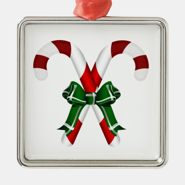 Ornamento De Metal Velas de Natal com Arco (Frente)