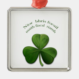 Ornamento De Metal Velhos ditados irlandeses em produtos de design ir