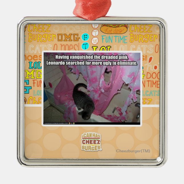 Ornamento De Metal Venceu o rosa temido (Frente)