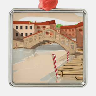 Ornamento De Metal Veneza