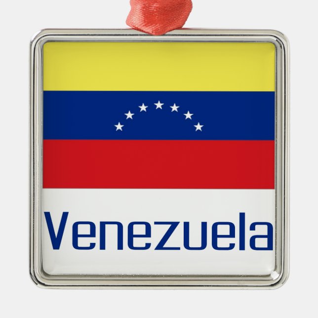 Ornamento De Metal Venezuela (Frente)