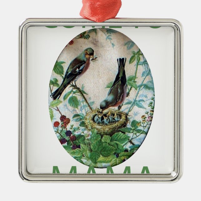 Ornamento De Metal Venha para Mama.png (Frente)