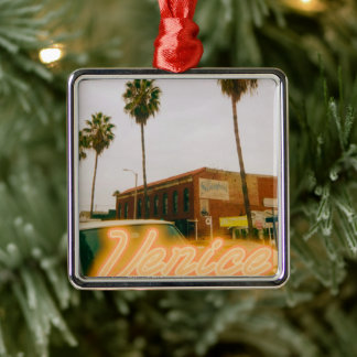 Ornamento De Metal Venice Beach Retro Print