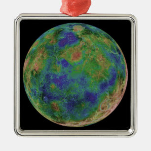 Ornamento De Metal Vênus centrado no Polo Sul