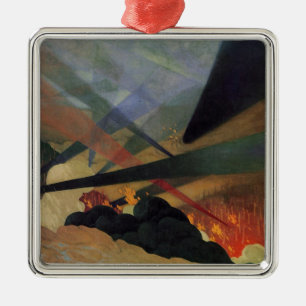 Ornamento De Metal Verdun (1ª Cena de Batalha da Guerra Mundial) (por