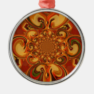 Ornamento De Metal Vermelhos amarelos Legal Retrovisores Flores Vinta