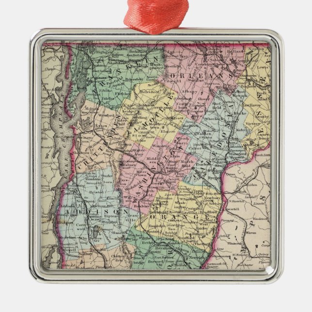 Ornamento De Metal Vermont 6 (Frente)