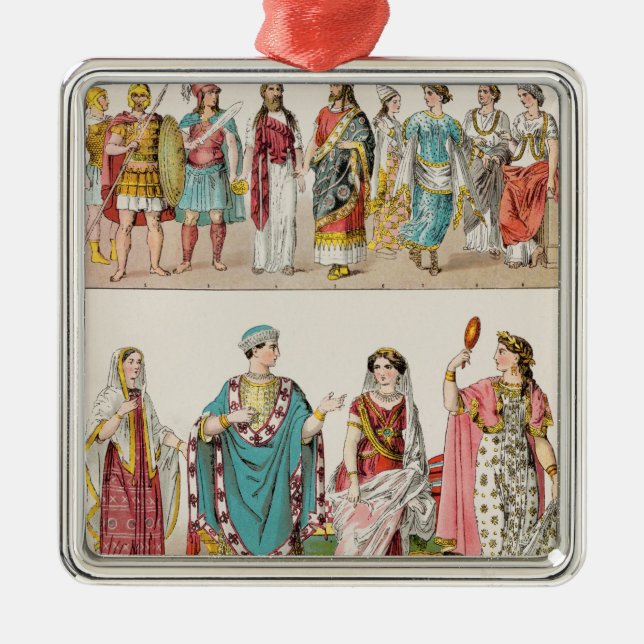 Ornamento De Metal Vestido de Etruscan (Frente)