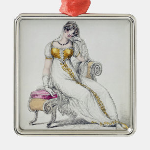 Ornamento De Metal Vestido de noite ou vestido de casamento, placa de