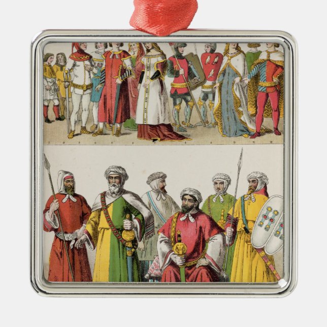 Ornamento De Metal Vestido do espanhol e do Moorish (Frente)