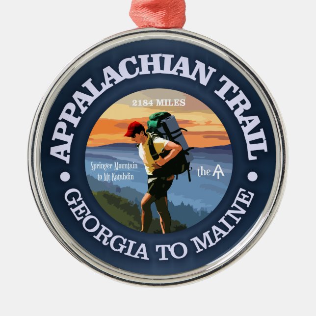 Ornamento De Metal Via Appalachian (Hiker C) (Frente)
