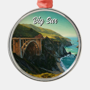 Ornamento De Metal Viagem da ponte Big Sur California Bixby