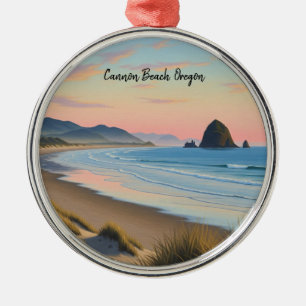 Ornamento De Metal Viagem de Oregon Beach