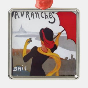 Ornamento De Metal Viagem francês Vintage Ad 1910
