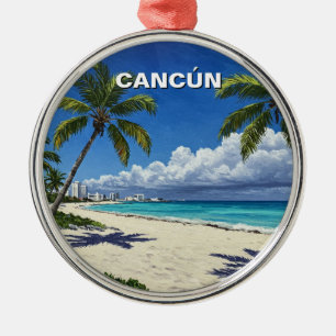 Ornamento De Metal Viagem para a Praia de Cancun México