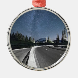 Ornamento De Metal Viagem por estrada sob o Milkyway