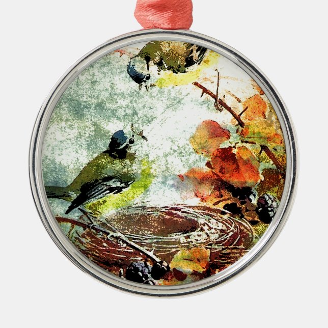 ORNAMENTO DE METAL VIBRAÇÃO VAZIA DO NINHO (Frente)