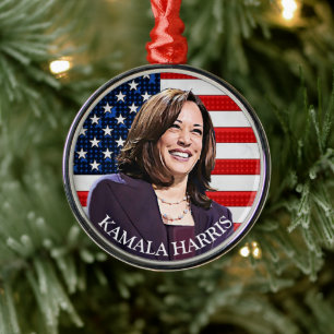 Ornamento De Metal Vice-Presidente Kamala Harris Keepsair Souvenir