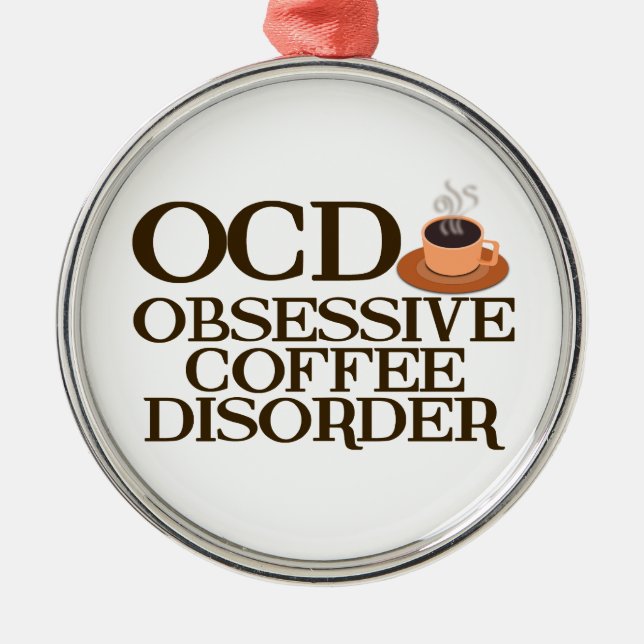 Ornamento De Metal Viciado do café (Frente)