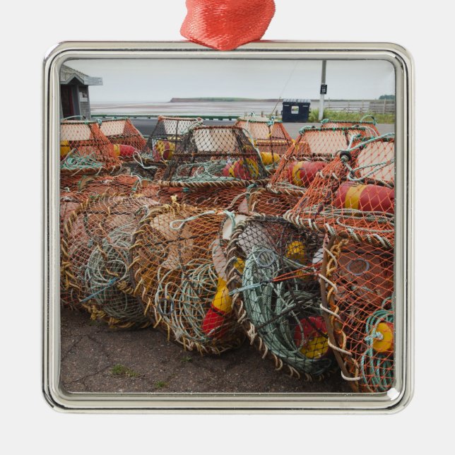 Ornamento De Metal Victoria, Ilha do Príncipe Edward. potes (Frente)