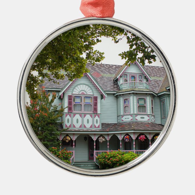 Ornamento De Metal Victorian de Cape May (Frente)