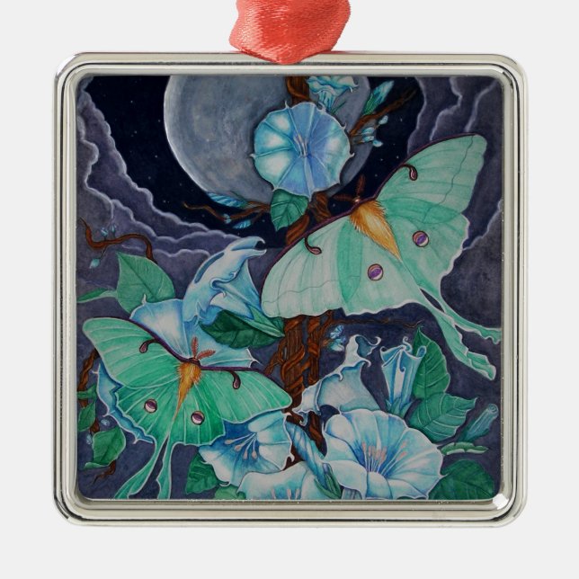 Ornamento De Metal Vida de la Luna (Frente)