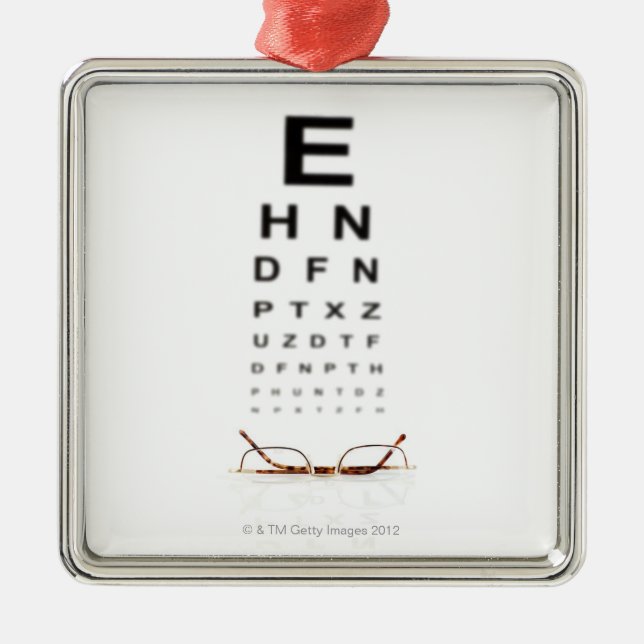 Ornamento De Metal Vidros de leitura (Frente)