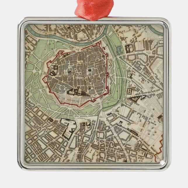 Ornamento De Metal Viena Wien (Frente)