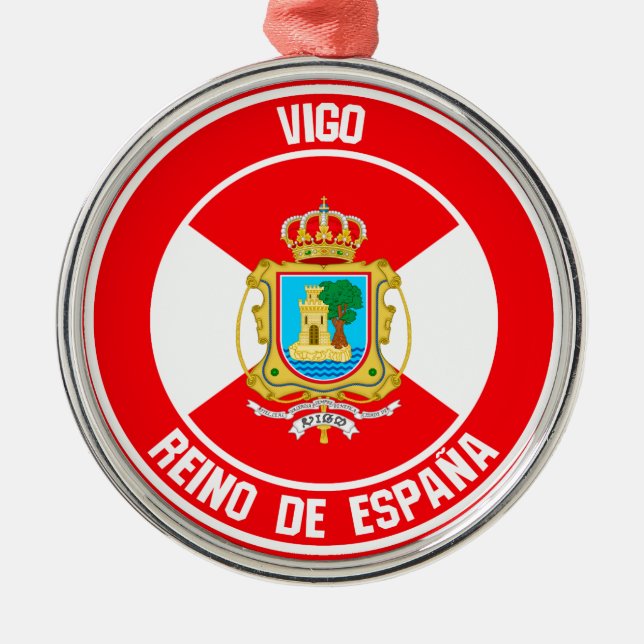 Ornamento De Metal Vigo Round Emblem (Frente)