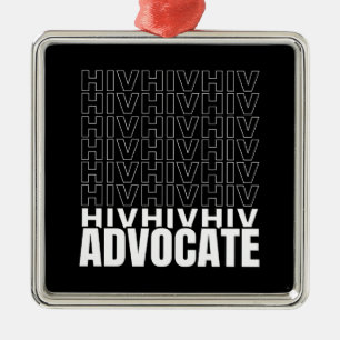 Ornamento De Metal VIH VIH VIH Advocate para o VIH
