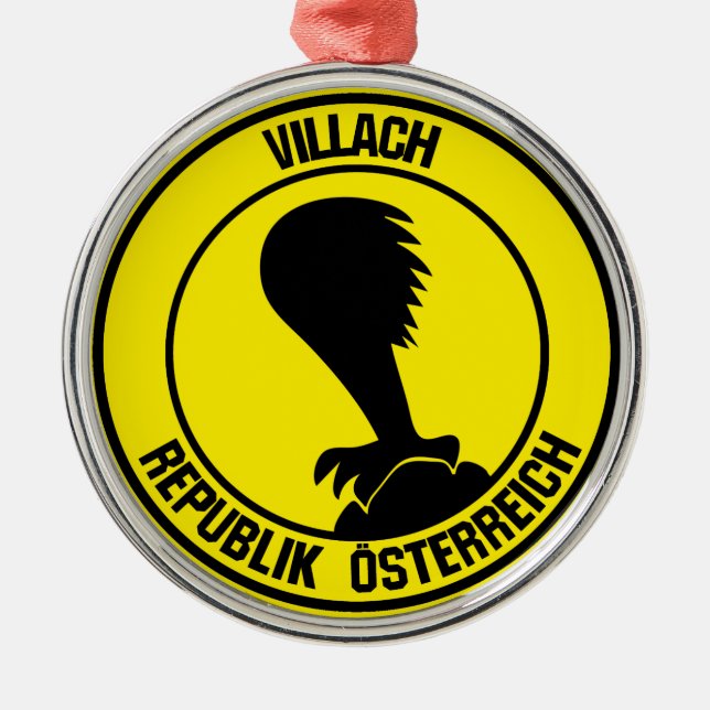 Ornamento De Metal Villach Round Emblem (Frente)