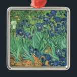 Ornamento De Metal Vincent van Gogh | Irlandeses, 1889<br><div class="desc">Irises,  1889 | por Vincent van Gogh | Art Location: J. Paul Getty Museum,  Los Angeles,  EUA | Artista neerlandês | Número de Coleção de Imagens: BAL40070</div>