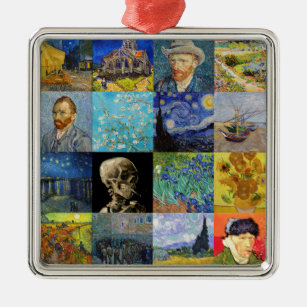 Ornamento De Metal Vincent van Gogh - Masterworks Mosaic Patchwork
