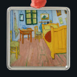 Ornamento De Metal Vincent Van Gogh - Quarto de Vincent em Arles<br><div class="desc">Quarto de Vincent em Arles / Quarto de Van Gogh em Arles - Vincent van Gogh,  1888,  Arles</div>