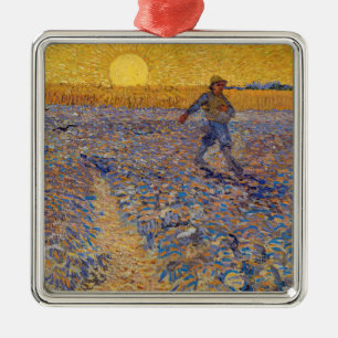 Ornamento De Metal Vincent van Gogh - Sower with Setting Sun