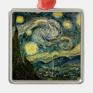 Ornamento De Metal Vincent van Gogh's The Starry Night (1889)