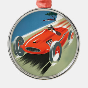 Ornamento De Metal Vintage Auto Racing