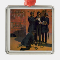 Vintage Circus Poster - Houdini e o Circus