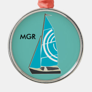 Ornamento De Metal Vintage Dinghy