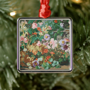 Ornamento De Metal Vintage Floral Old Fashiked
