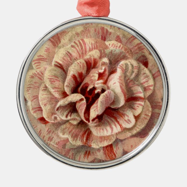 Ornamento De Metal Vintage Flower (Frente)