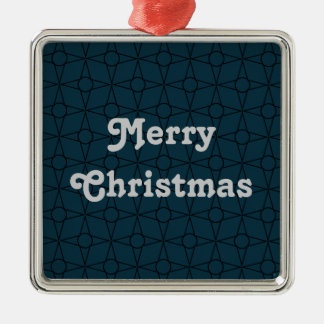 Ornamento De Metal Vintage Funk Premium Ornament, Azul Negro