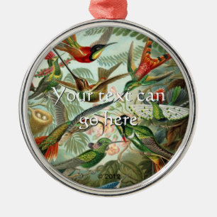 Ornamento De Metal Vintage Hummingbird