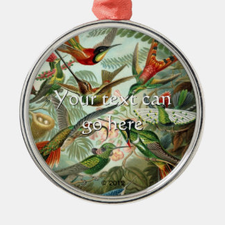 Ornamento De Metal Vintage Hummingbird