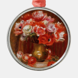 Ornamento De Metal Vintage Pierre-Auguste Renoir Anemones