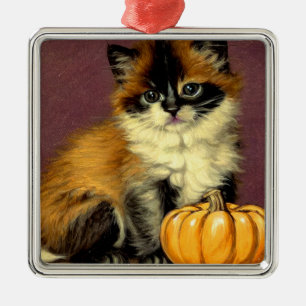 Ornamento De Metal Vintage Ragdoll Halloween Cat