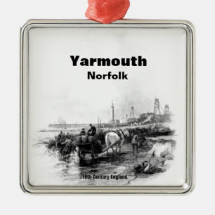 Ornamento De Metal Vintage Yarmouth Norfolk England