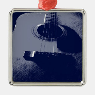 Ornamento De Metal Violão azul